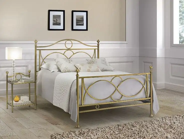 سرير مودرن مصنوع من حديد ستيل دهانات الكتروستاتيك MS-13174