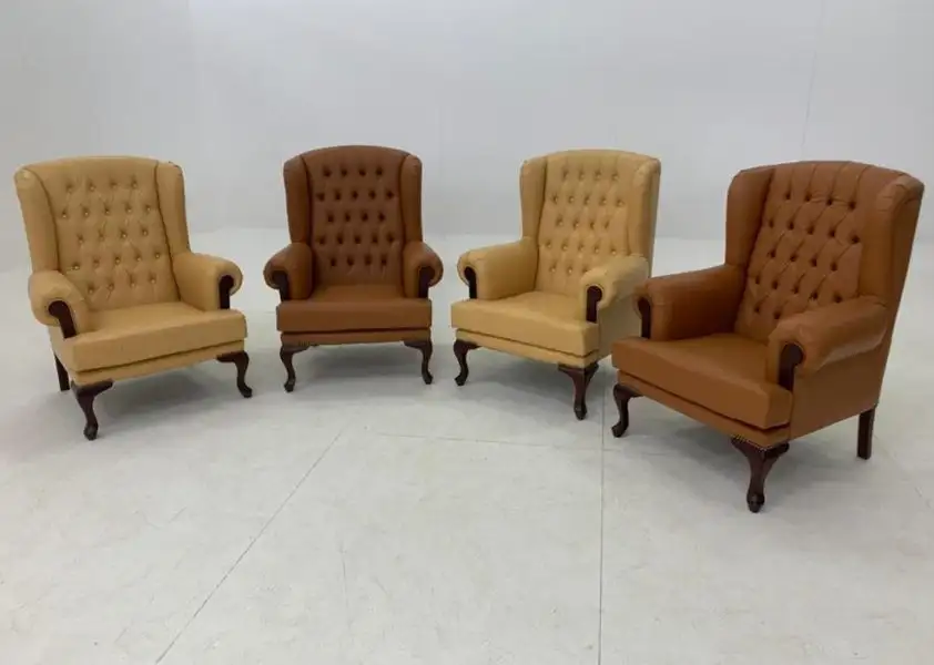 كرسي مكتب انتظار جلد ظهر عالي MS-8712