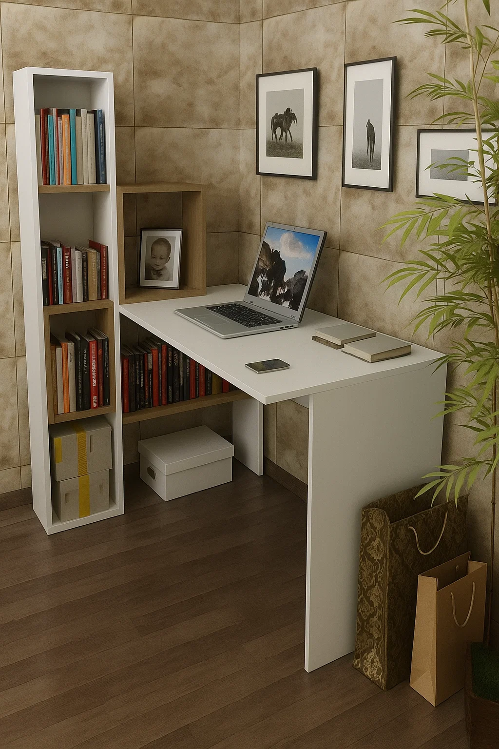 مكتب مذاكرة خشب MDF عالي الجودة MS-12308