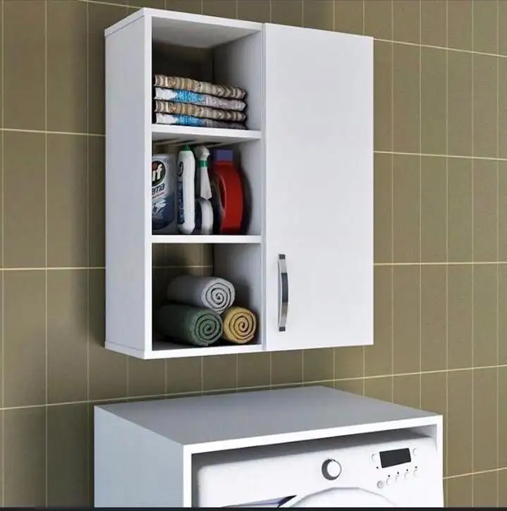 وحدة تخزين حمام  خشب MDF مستورد مع طبقة ميلامين مضادة للمياه MS-11285