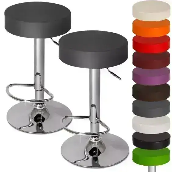 Hydraulic bar chair made of plywood wood with imported anti-peeling leather MS-8897