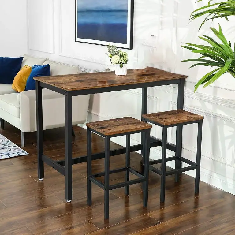 ترابيزة سفرة ستيل و خشب أم دي اف MS-11739