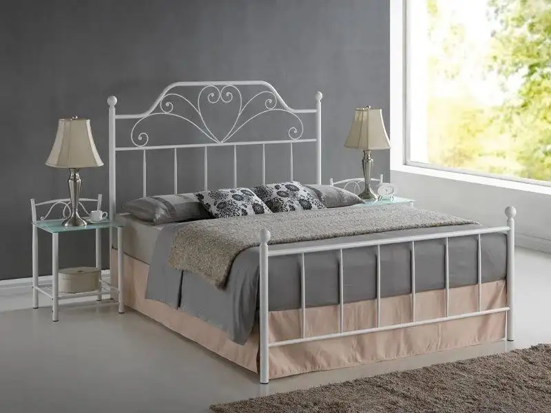 سرير مودرن مصنوع من حديد دهان الكتروستيك عالي الجودة MS-9321