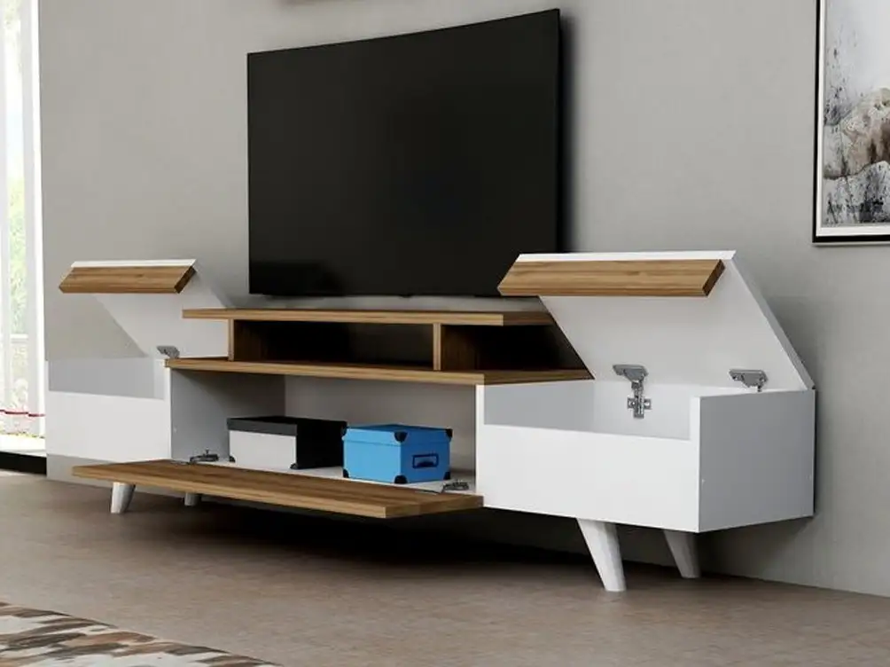 Modern TV unit Melamine wood, PVC MS-10799
