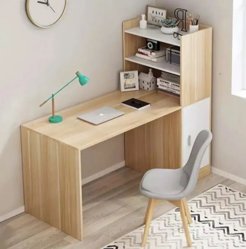 مكتب مذاكرة مزود بمكتبة جانبية خشب MDF MS-7487