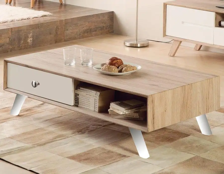 Modern side hospitality table MDF wood with water-resistant melamine layer MS-11539