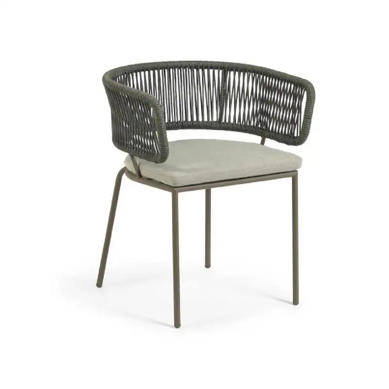 كرسي فوتيه خارجي حديد دهان الكتروستاتيك وأحبال MS-10393