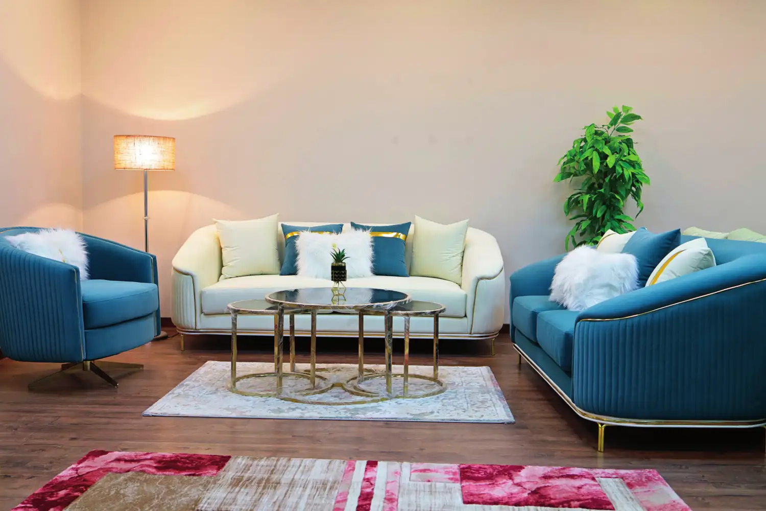 طقم انتريه ماريا كنبه ٣ مقعد وكنبه ٢ مقعد و١ كرسي MS-13529