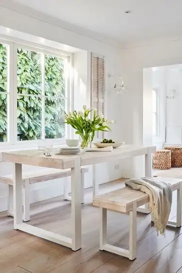 ترابيزة سفرة حديد دهان الكتروستاتيك و خشب طبيعي موسكي MS-11783