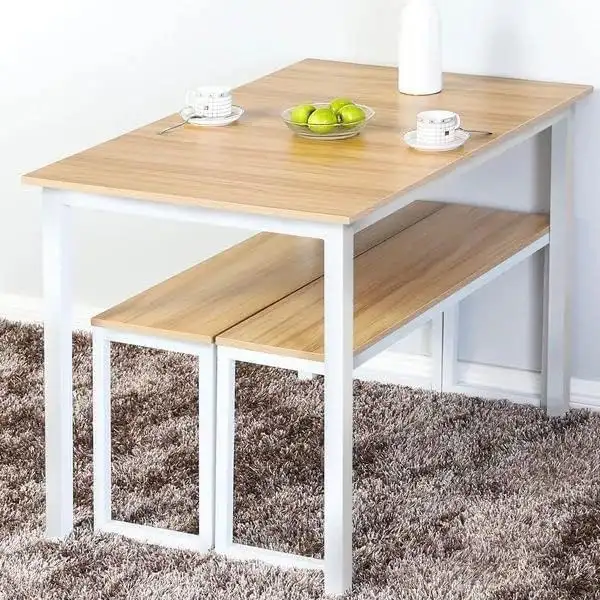 ترابيزة سفرة حديد دهان الكتروستاتيك و خشب كونتر MS-11774