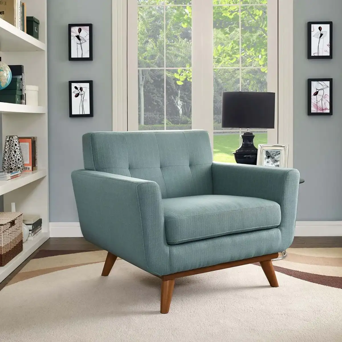 كرسي فوتيه خشب كونتر طبقات MS-8158