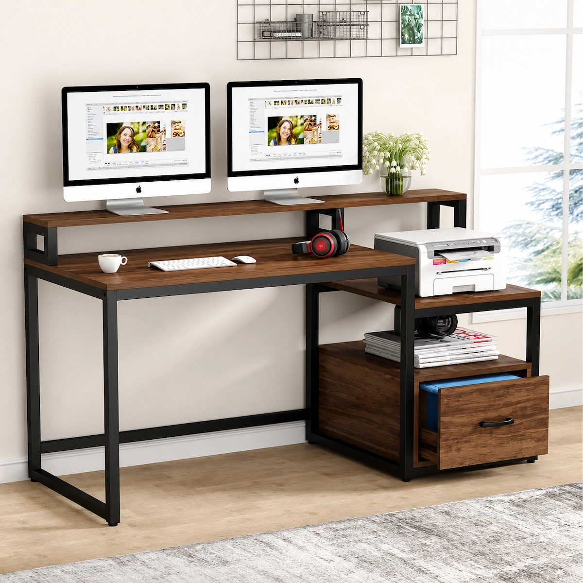 Modern Desk High-Quality MDF Wood MS-12135