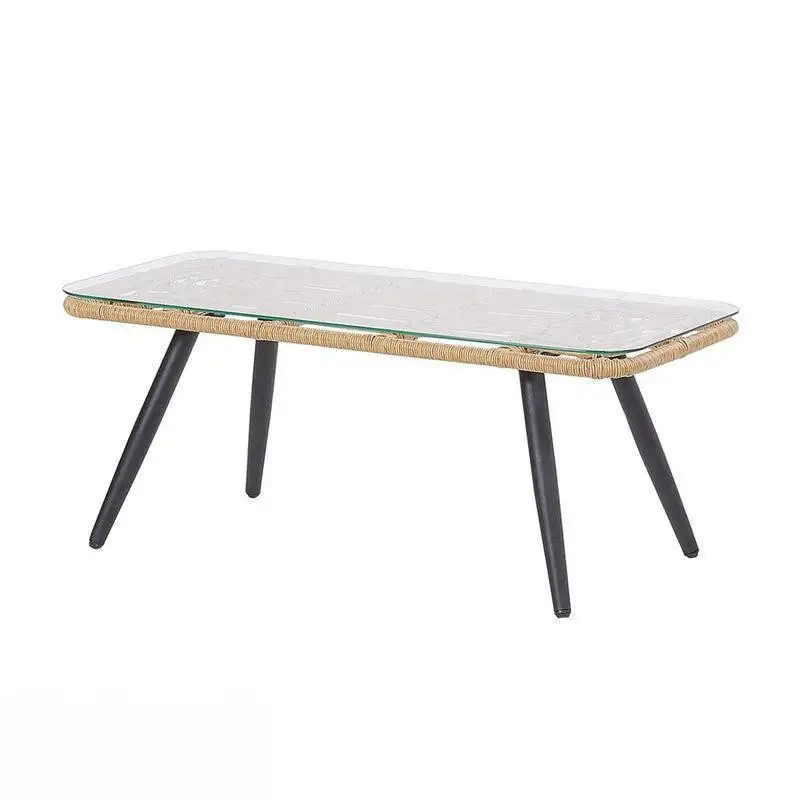 طاولة خارجيه حديد دهان الكتروستاتك مجدول برتان MS-10119