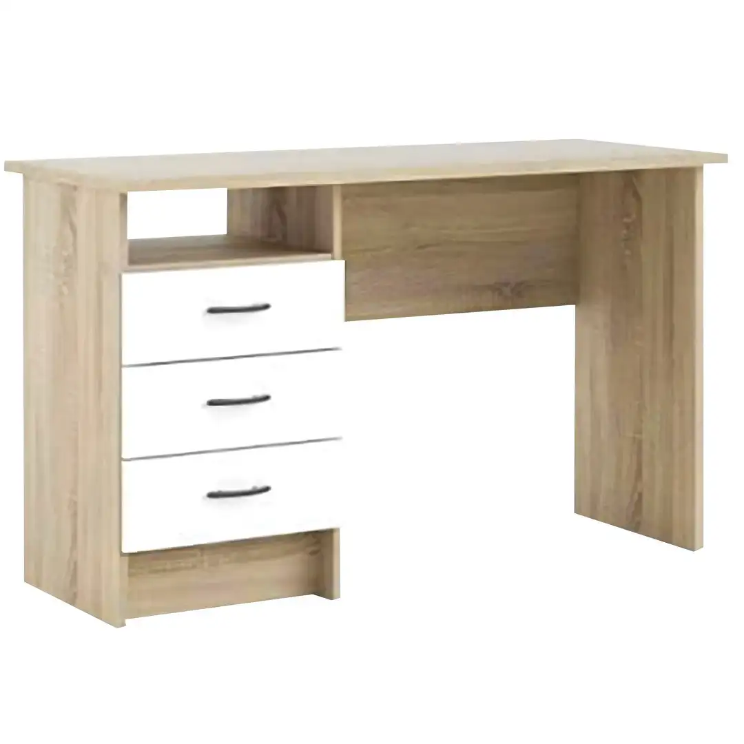 مكتب موظف مودرن مزود بثلاثة أدراج ورف خشب MDF عالي الجودة MS-12903