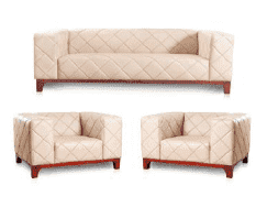 انترية اسقبال مكتب كنبة 3 فرد و2 فوتية خشب زان احمر MS-7816