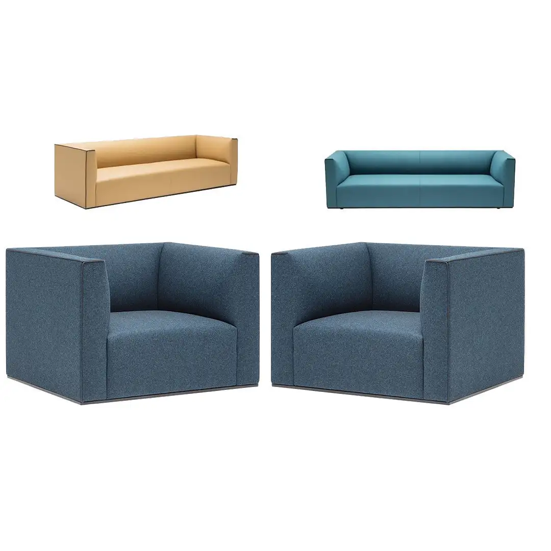 Office Reception Sofa 3-Seater and 2 Armchairs MS-9761
