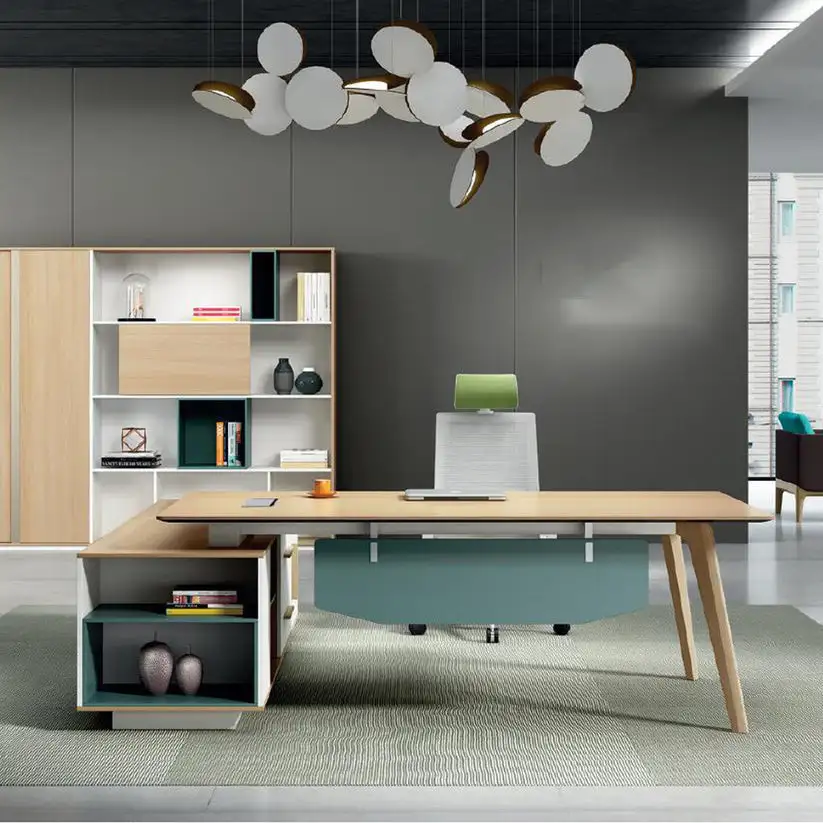 مكتب مدير (180 × 75 × 70 سم) مزود بسايد جانبي MS-12269