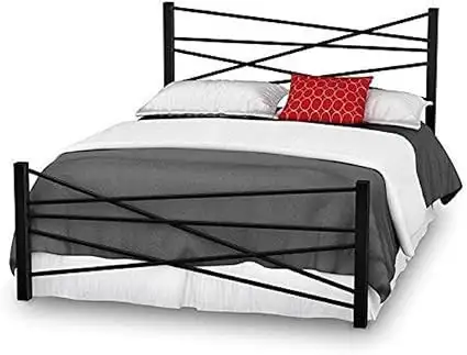 سرير مودرن مصنوع من حديد ستيل دهانات الكتروستاتيك عالي الجودة MS-11551