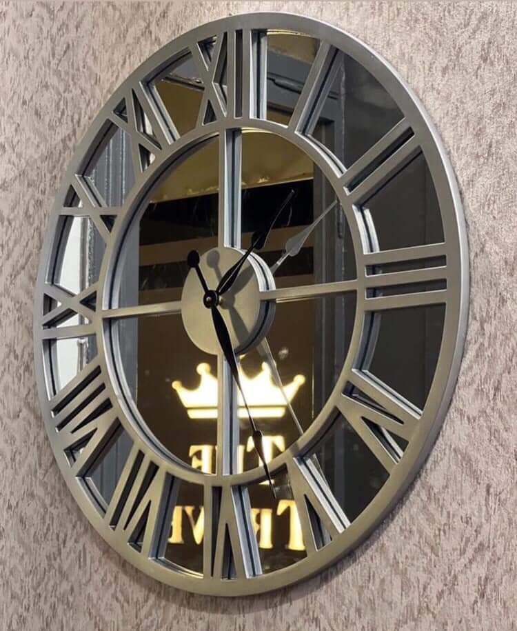 ساعة حائط فيستا رومانية مصنوعة بإتقان قطر80 سم MS-13544