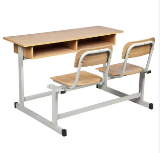 ديسك مدرسي مصنوع من حديد دهان الكتروستاتيك وخشب كونتر MS-04575