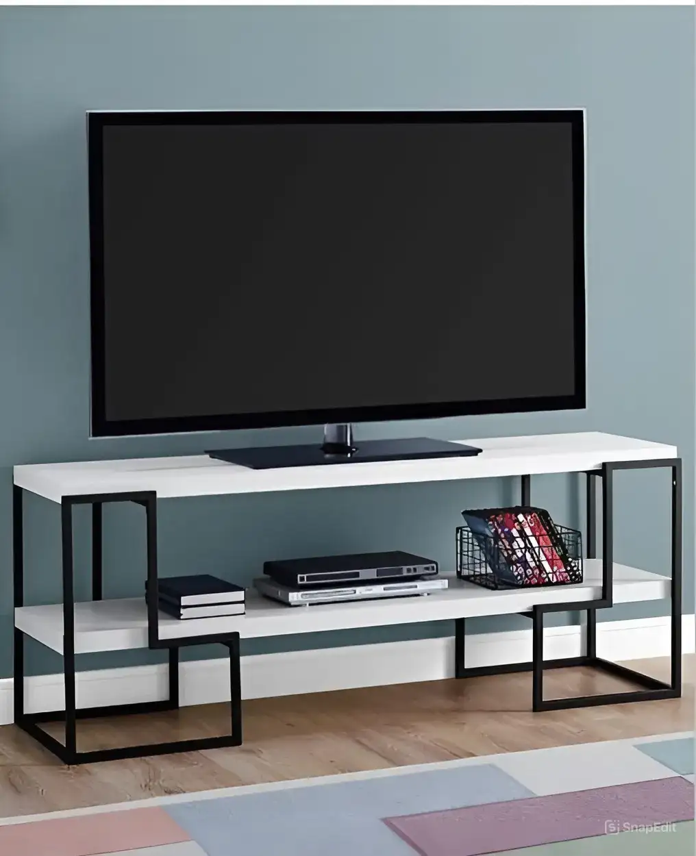 وحدة تليفزيون مودرن ستيل و خشب أم دي اف MS-11814