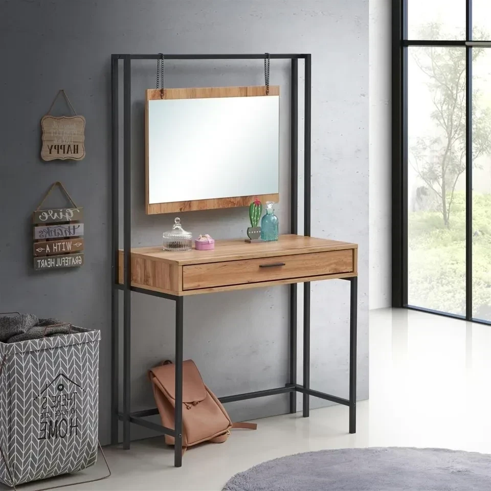 تسريحه مودرن مصنوعة من خشب أم دي اف و ستيل معالج الكتروستاتيك عالي الجودة - MS-11650