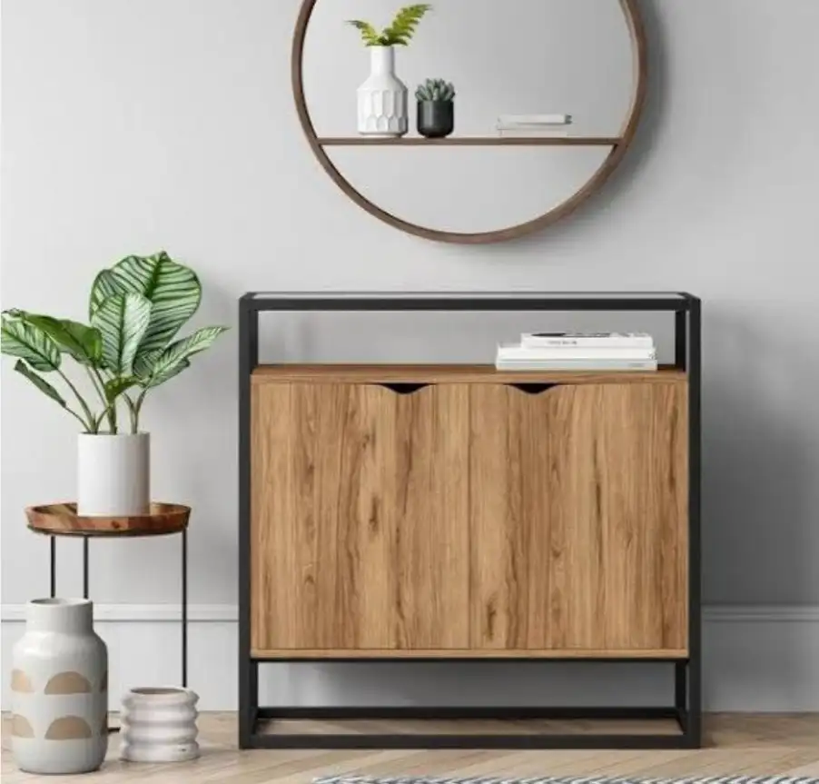 جزامه مودرن حديد معالج الكتروستاتيك و خشب كونتر عالي الجودة MS-12023