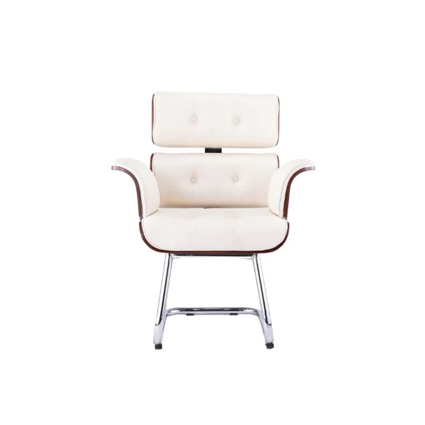 كرسي مكتب انتظار جلد ظهر وسط MS-12752