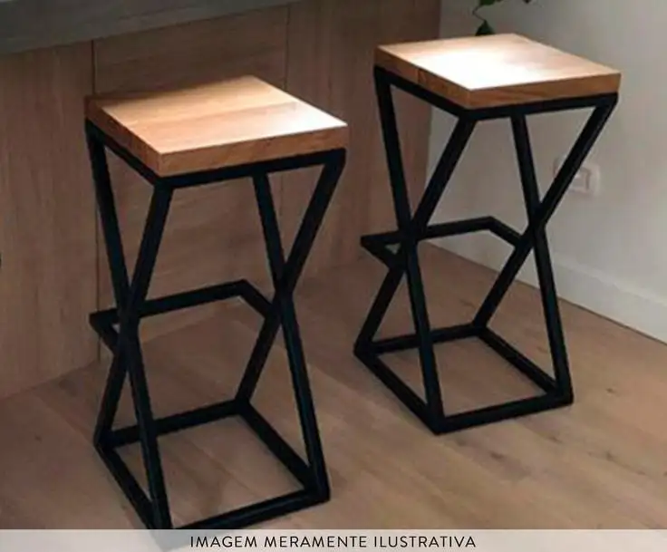 كرسي بار مودرن مصنوع من حديد دهان الكتروستاتيك وخشب طبيعي عالي الجودة MS-13060