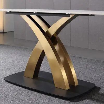 كونسول مودرن معدن دهان وخشب كونتر طبقات MS-13193