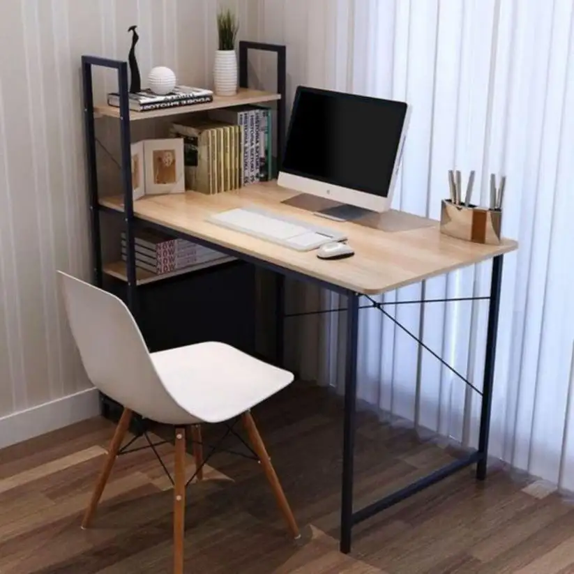 مكتب مذاكرة خشب MDF وحديد دهان الكتروستاتيك MS-12189