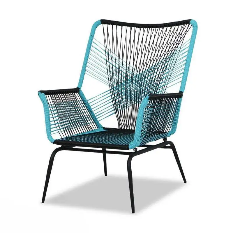 كرسي خارجي مصنوع من حديد واحبال عالية الجودة MS-10265