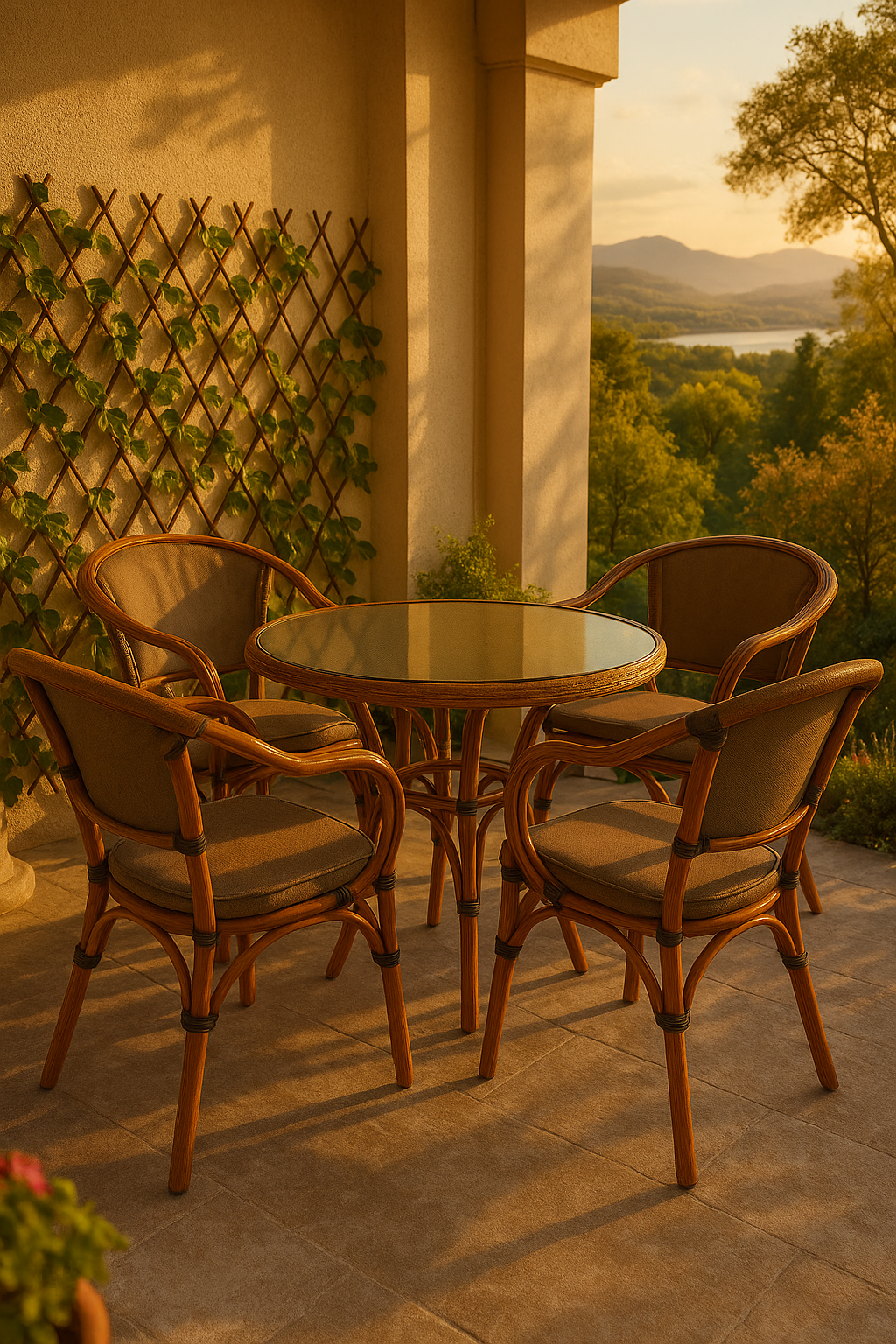 Outdoor Mesh Set with Electrostatic Coated Steel – MS-10443