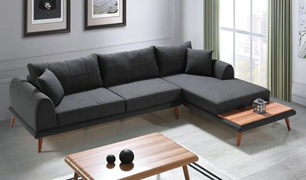 ركنة مودرن خشب زان أحمر وقماش عالي الجودة MS-11165