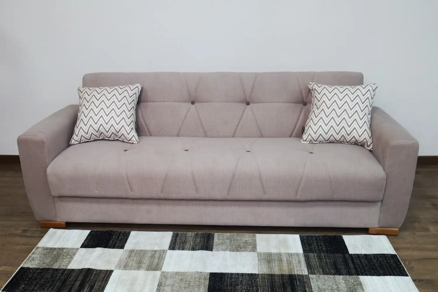 كنبة ستار بلس سرير وسحارة 3 مقاعد مصنوعة من خشب طبيعي عالي الجودة MS-021117