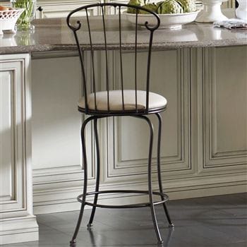 كرسي بار مصنوع من حديد دهان الكتروستاتيك وخشب زان MS-13342