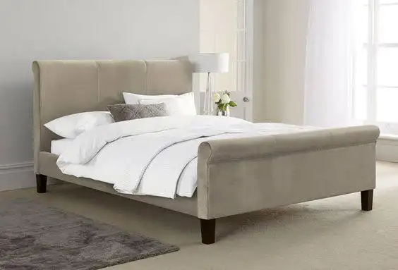 سرير مودرن مصنوع من خشب طبيعي عالي الجودة MS-9300