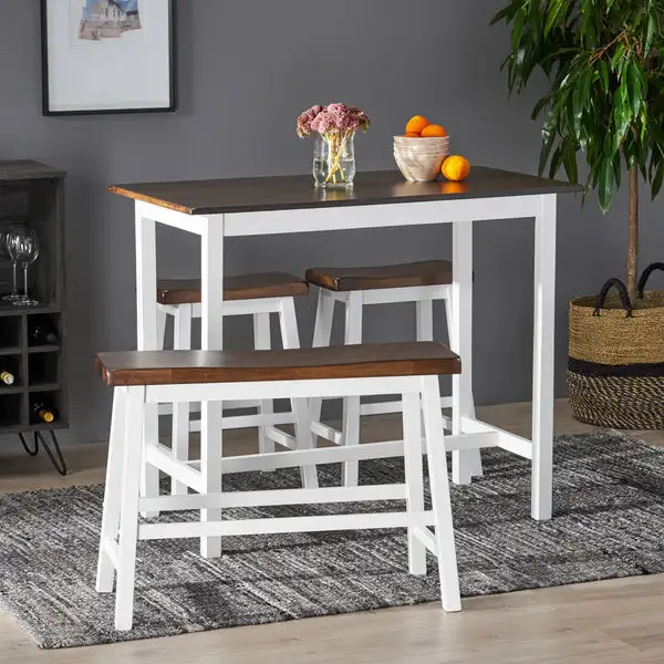 ترابيزة سفرة ستيل مطلي الكتروستاتيك و خشب MS-11772