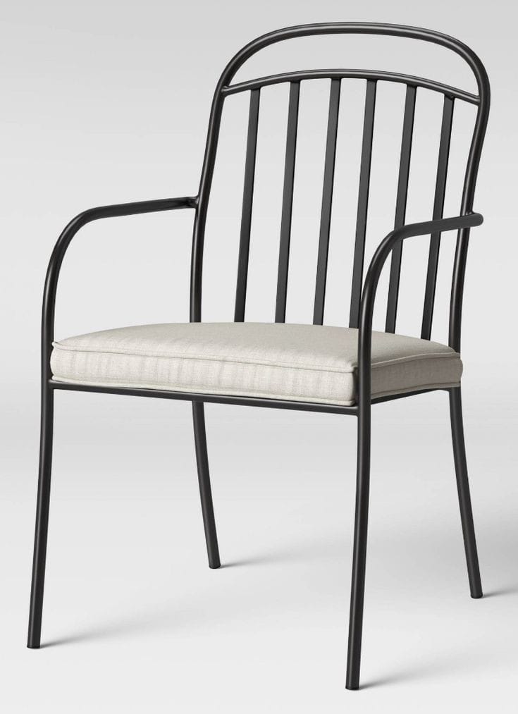 كرسي فوتيه حديد دهان الكتروستاتيك وتنجيد قماش أو جلد MS-13348