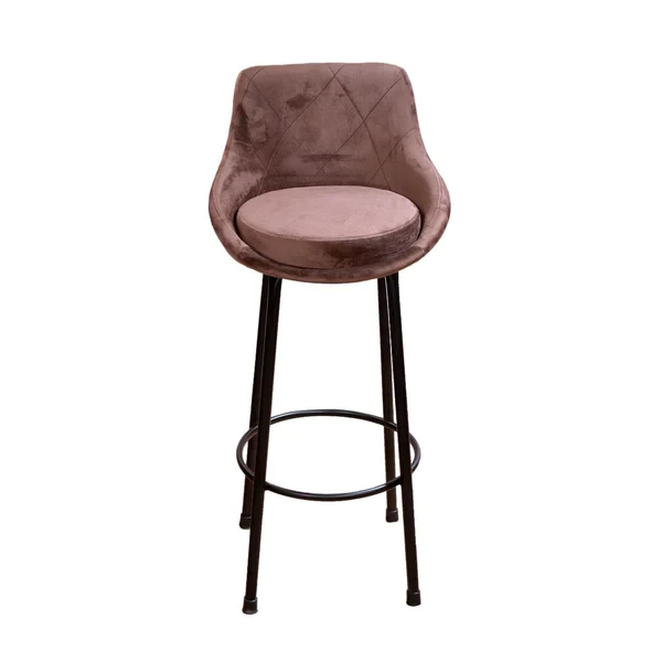 Bar Chair made of plywood and iron with velvet fabric MS-8891