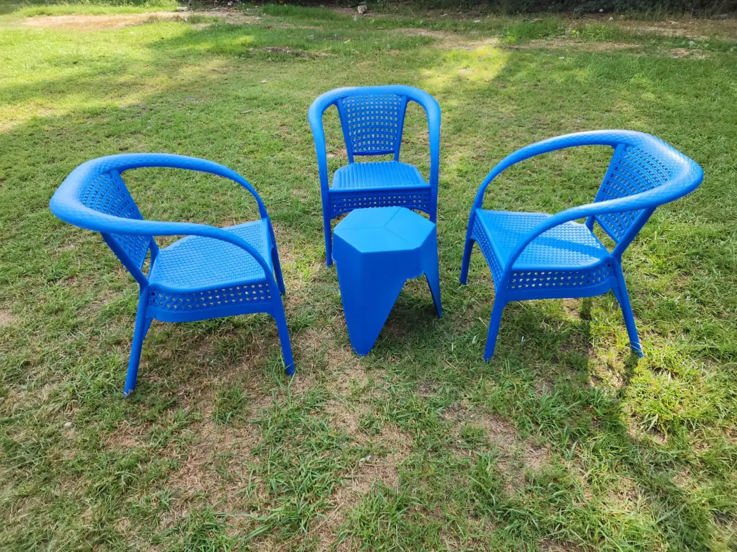 طقم كراسي امواج بلاستيك وطقطوقه مصنوع من بلاستيك MS-8961