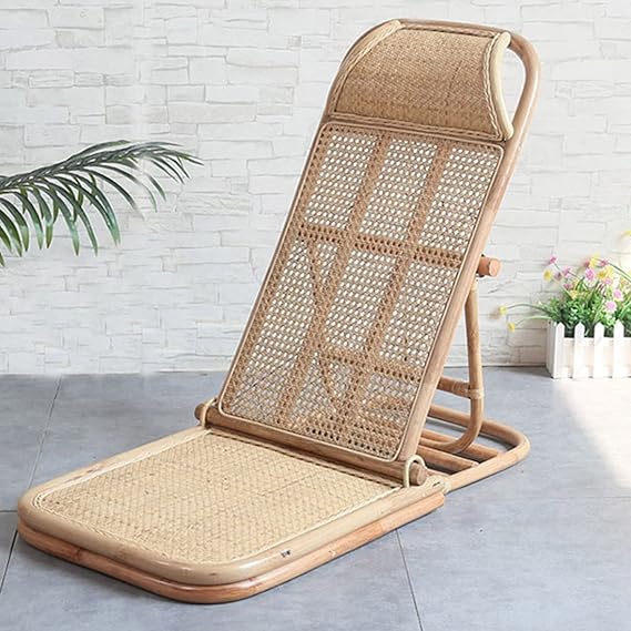 كرسي حديقة قابل للطي مصنوع من خيرزان طبيعي MS-13414