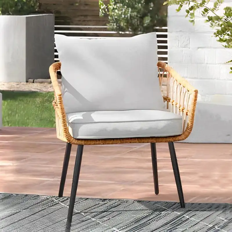 كرسي خارجي مصنوع من حديد وأحبال MS-10266