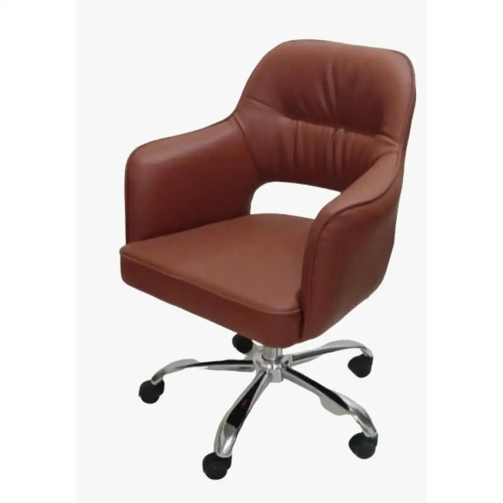 كرسي مكتب مدير جلد ظهر وسط MS-7419