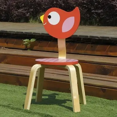 كرسي أطفال - قاعدة من الخشب الطبقات مكسو بطبقة من القشرة الطبيعي مدهون بطبقة من البوليستر MS-02516