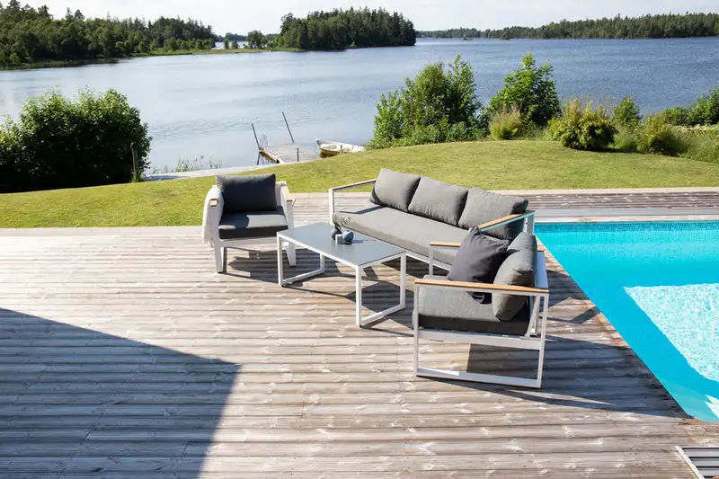 Outdoor Set Sofa 2 Armchairs and Table MS-10455