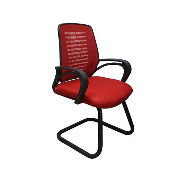 كرسي مكتب انتظار شبك طبي وجلد يرتكز على سي نيكل MS-9126