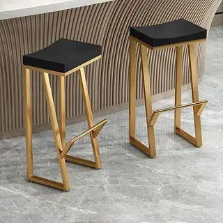 Modern bar chair made of steel with electrostatic paint and wood MS-11708