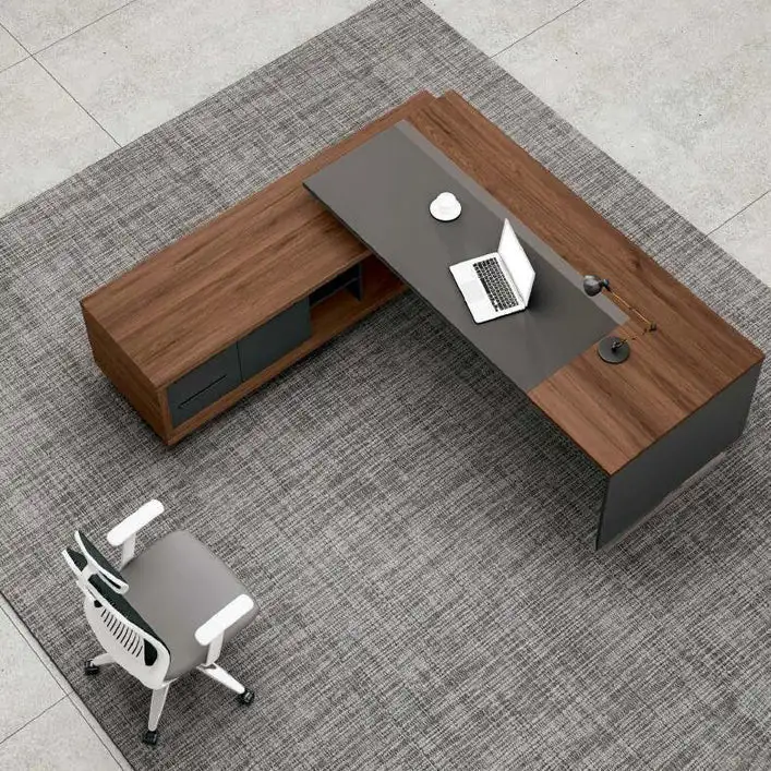 مكتب مدير (180 × 75 × 70 سم) مزود بسايد جانبي MS-12266