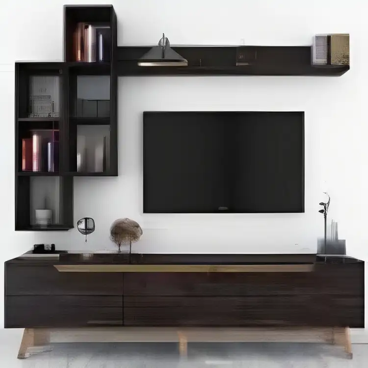 Modern TV unit MDF wood MS-10858